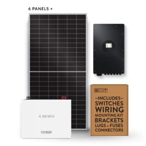 Hybrid Solar Power Kit Hybrid 8kW – Wall-Mounted Backup – Solar Power Kit