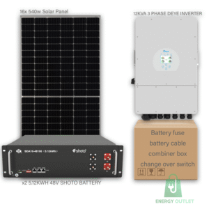 12KW 3PHASE DEYE OFFGRID SOLAR KIT