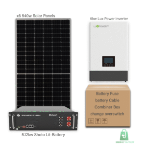 5KW LUX POWER WITH 5.12KW SHOTO BATTERY