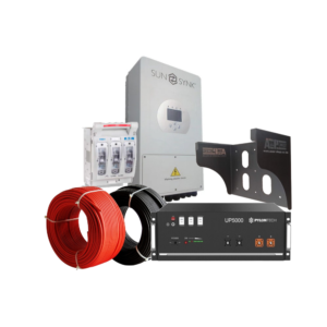 SunSynk 5kW SOLAR BUNDLE KIT WITH LITHIUM BATTERY