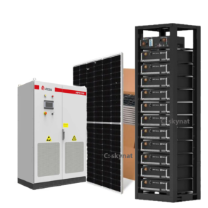 100kw atess commercial or industrial solar kit with 85kWh pylontech Battery and 50kwp array