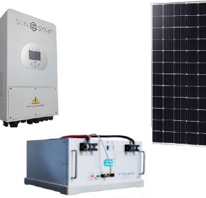 Sunsynk 5kW Hybrid with Freedom Won eTower Battery solar package