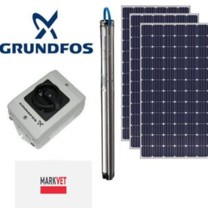 GRUNDFOS SQF 1.4KW COMBO SOLAR PUMP KIT (80m |5000 Litre per day)