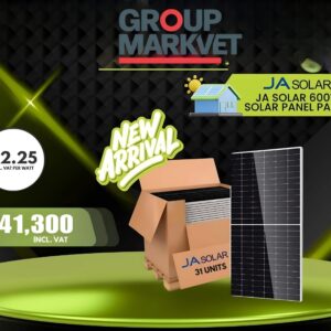 JA SOLAR 600W SOLAR PANEL PALLET