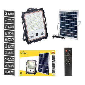 Solar Floodlight & WIFI Camera LED 1160lm 7000K