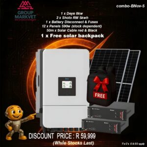 Black November Deal 8kw deye + Shoto Rack Mount Combo